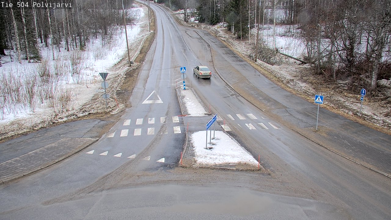 Weather Camera Image Väg 504 Polvijärvi, Polvijärvi, Pohjois-Karjala