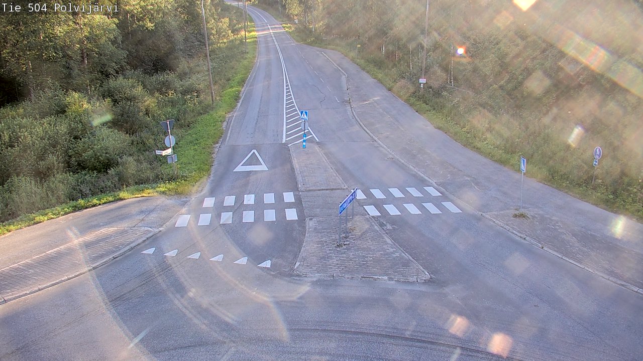 Weather Camera Image Väg 504 Polvijärvi, Polvijärvi, Pohjois-Karjala