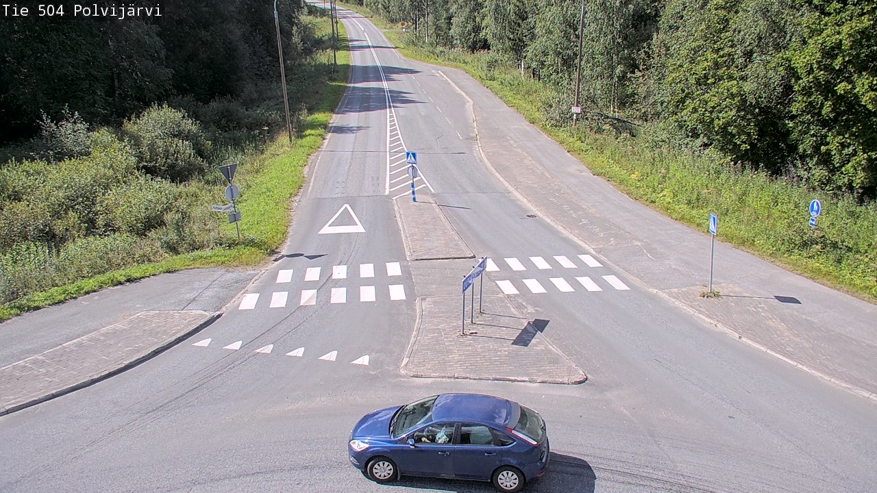 Weather Camera Image Väg 504 Polvijärvi, Polvijärvi, Pohjois-Karjala