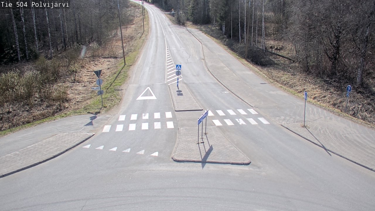 Weather Camera Image Väg 504 Polvijärvi, Polvijärvi, Pohjois-Karjala