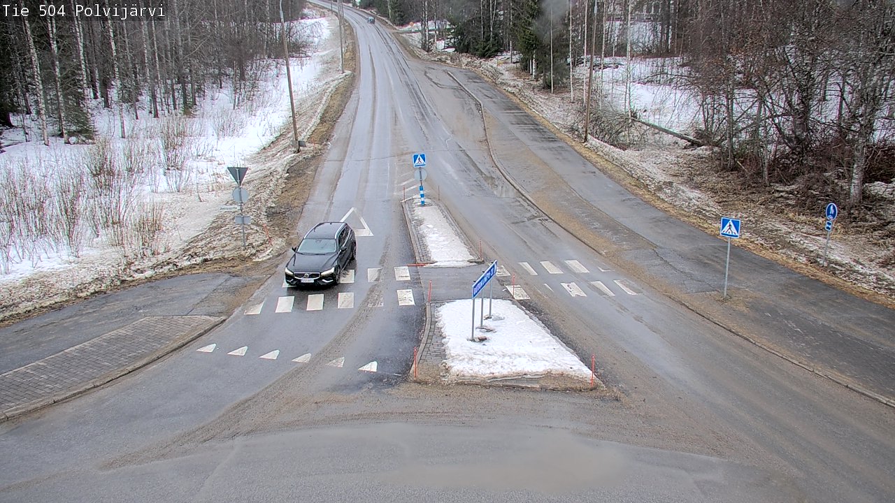 Weather Camera Image Väg 504 Polvijärvi, Polvijärvi, Pohjois-Karjala