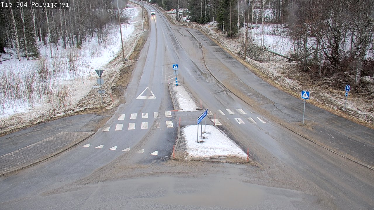 Weather Camera Image Väg 504 Polvijärvi, Polvijärvi, Pohjois-Karjala