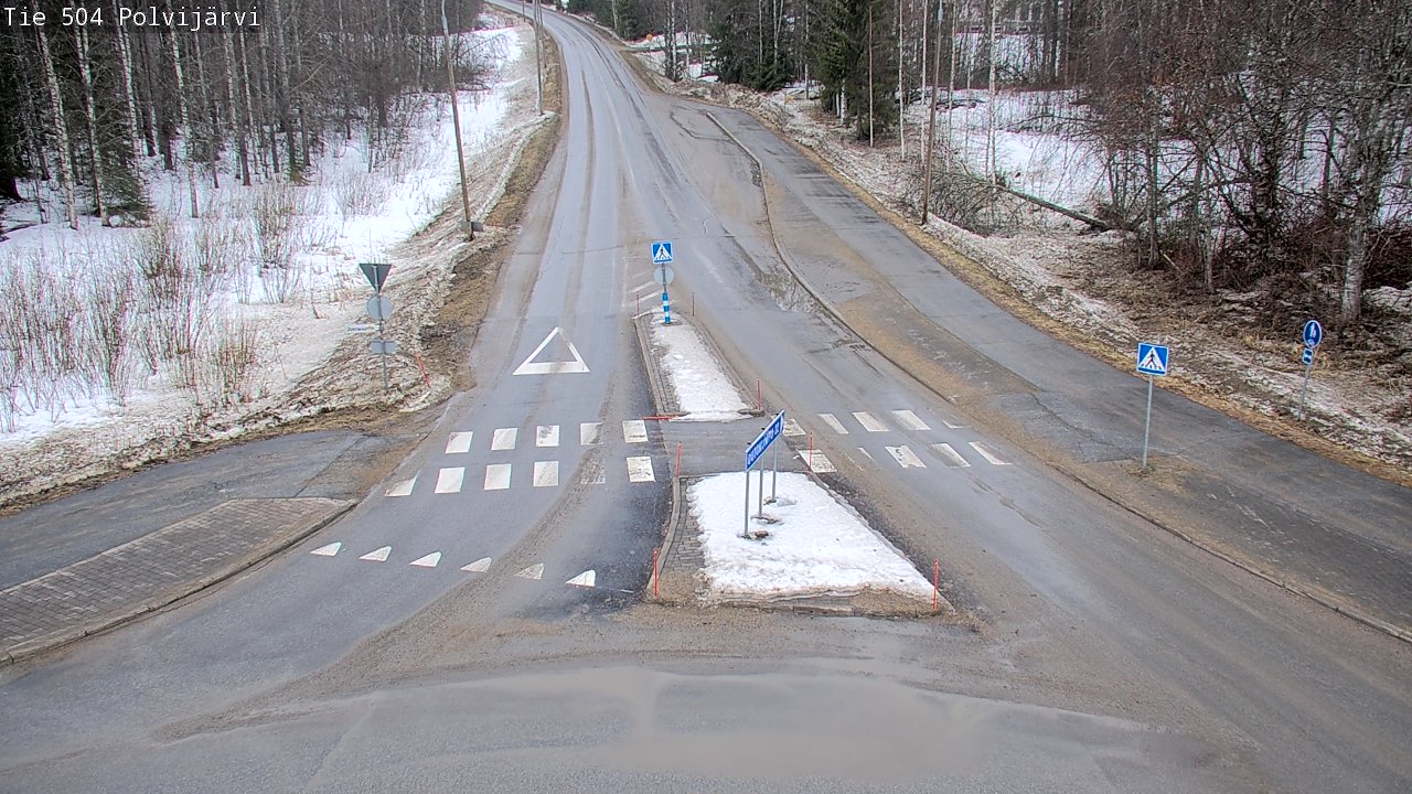 Weather Camera Image Väg 504 Polvijärvi, Polvijärvi, Pohjois-Karjala