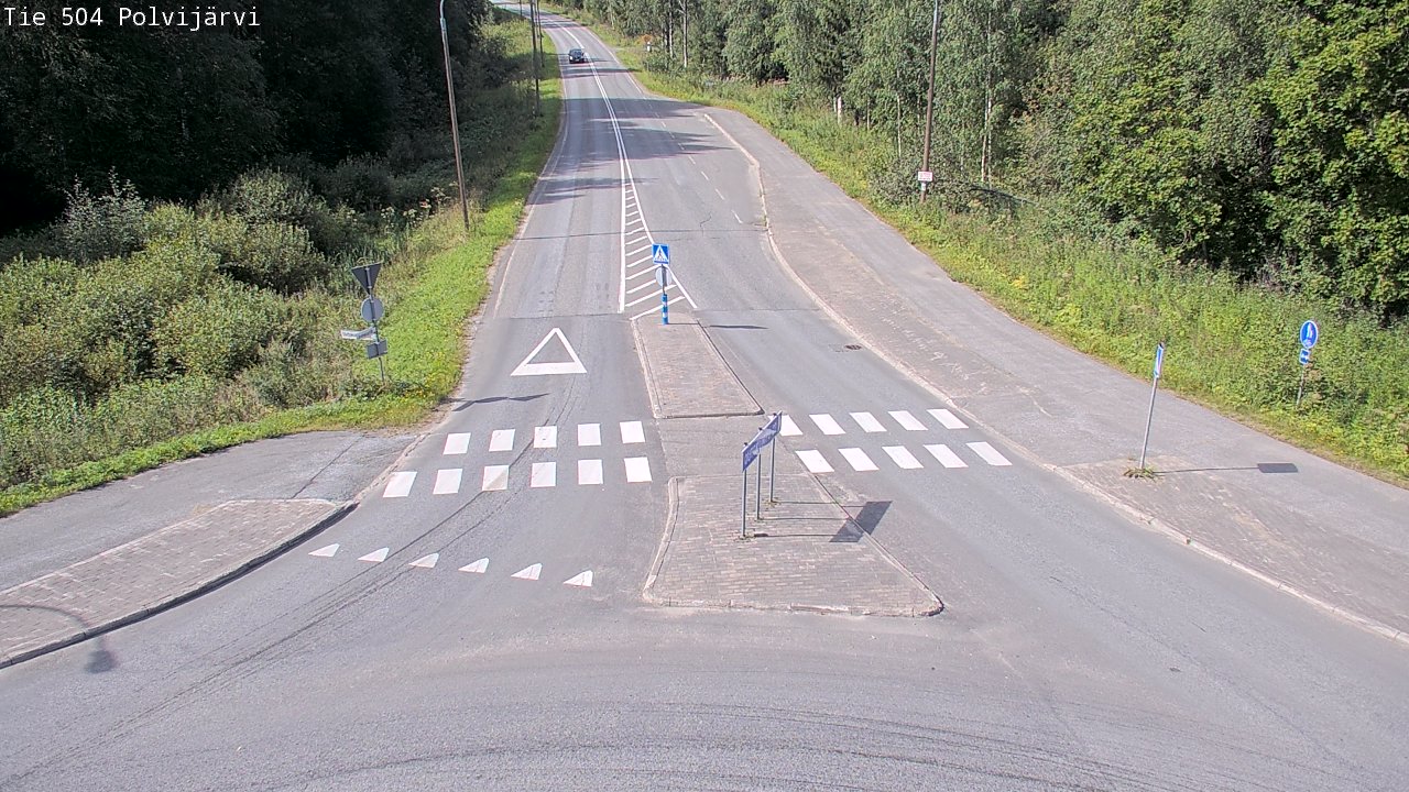 Weather Camera Image Väg 504 Polvijärvi, Polvijärvi, Pohjois-Karjala