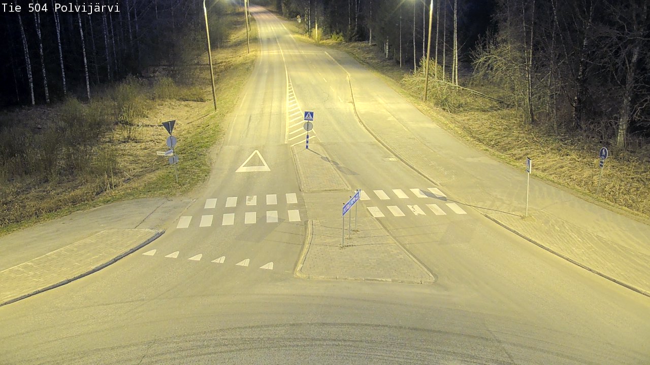 Weather Camera Image Väg 504 Polvijärvi, Polvijärvi, Pohjois-Karjala