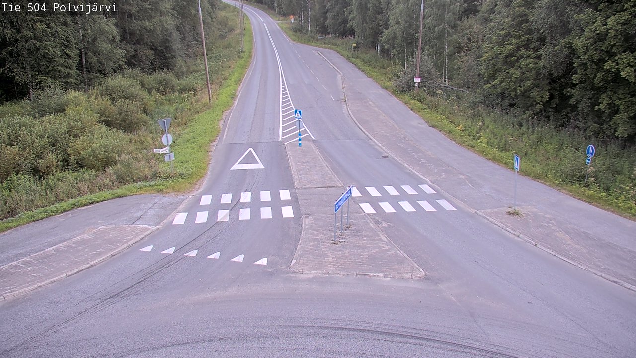 Weather Camera Image Väg 504 Polvijärvi, Polvijärvi, Pohjois-Karjala