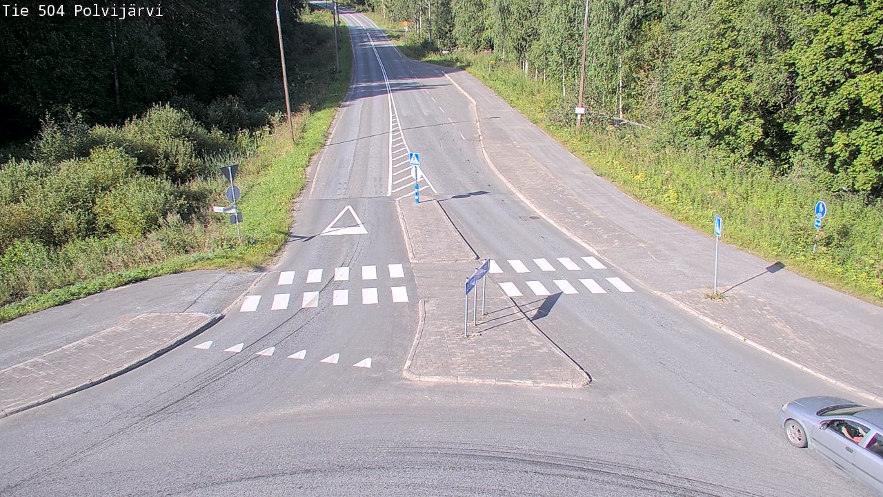 Weather Camera Image Väg 504 Polvijärvi, Polvijärvi, Pohjois-Karjala
