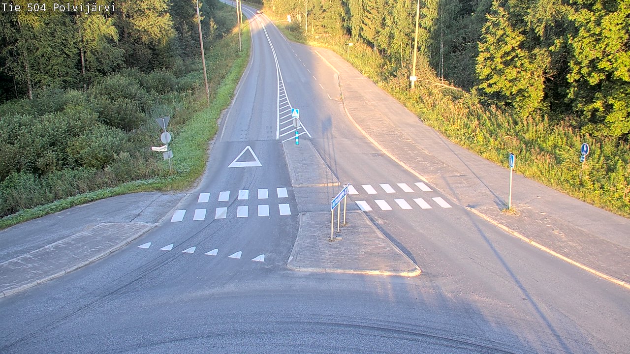 Weather Camera Image Väg 504 Polvijärvi, Polvijärvi, Pohjois-Karjala