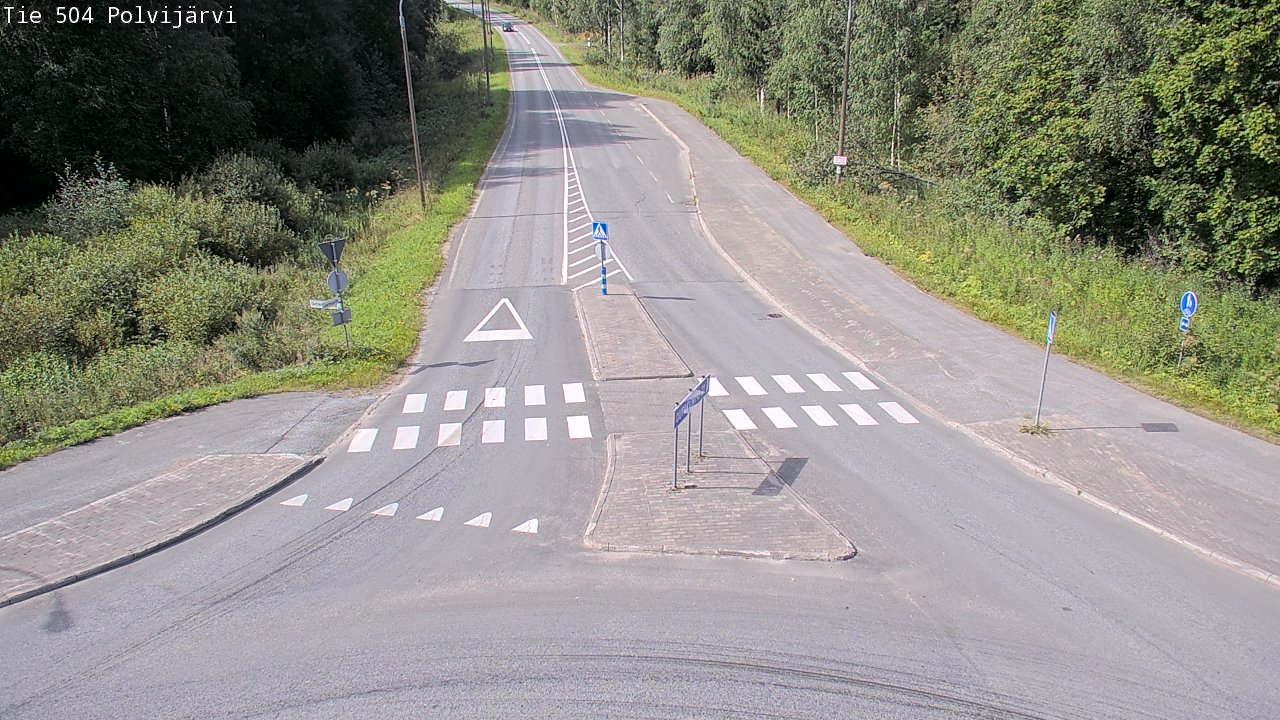 Weather Camera Image Väg 504 Polvijärvi, Polvijärvi, Pohjois-Karjala