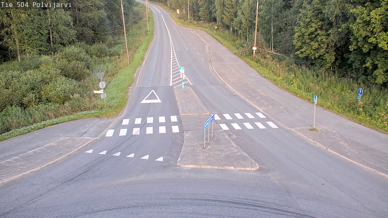 Weather Camera Image Väg 504 Polvijärvi, Polvijärvi, Pohjois-Karjala