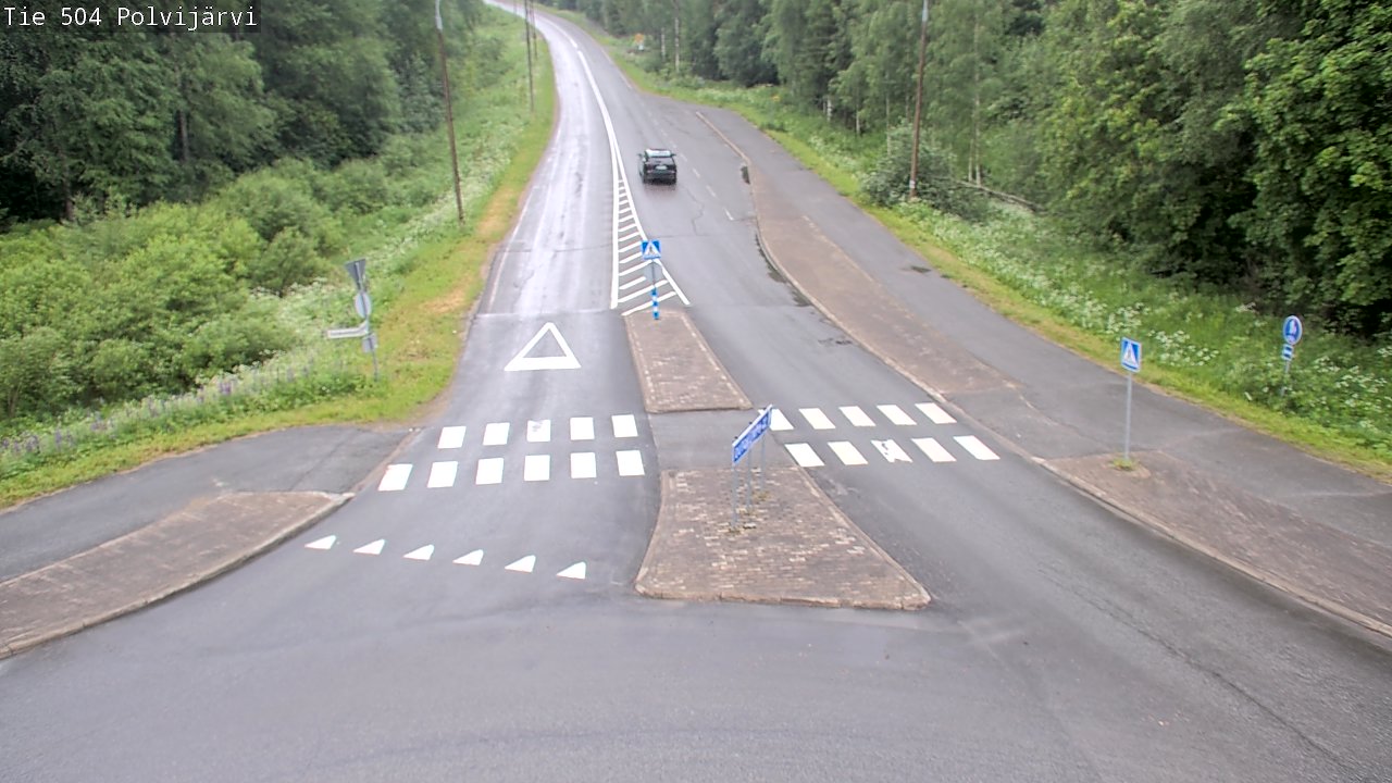 Weather Camera Image Road 504 Polvijärvi, Polvijärvi, Pohjois-Karjala