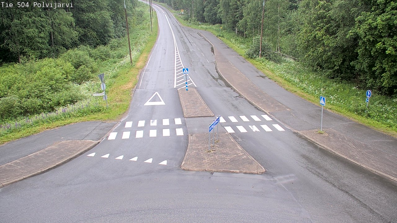 Weather Camera Image Road 504 Polvijärvi, Polvijärvi, Pohjois-Karjala
