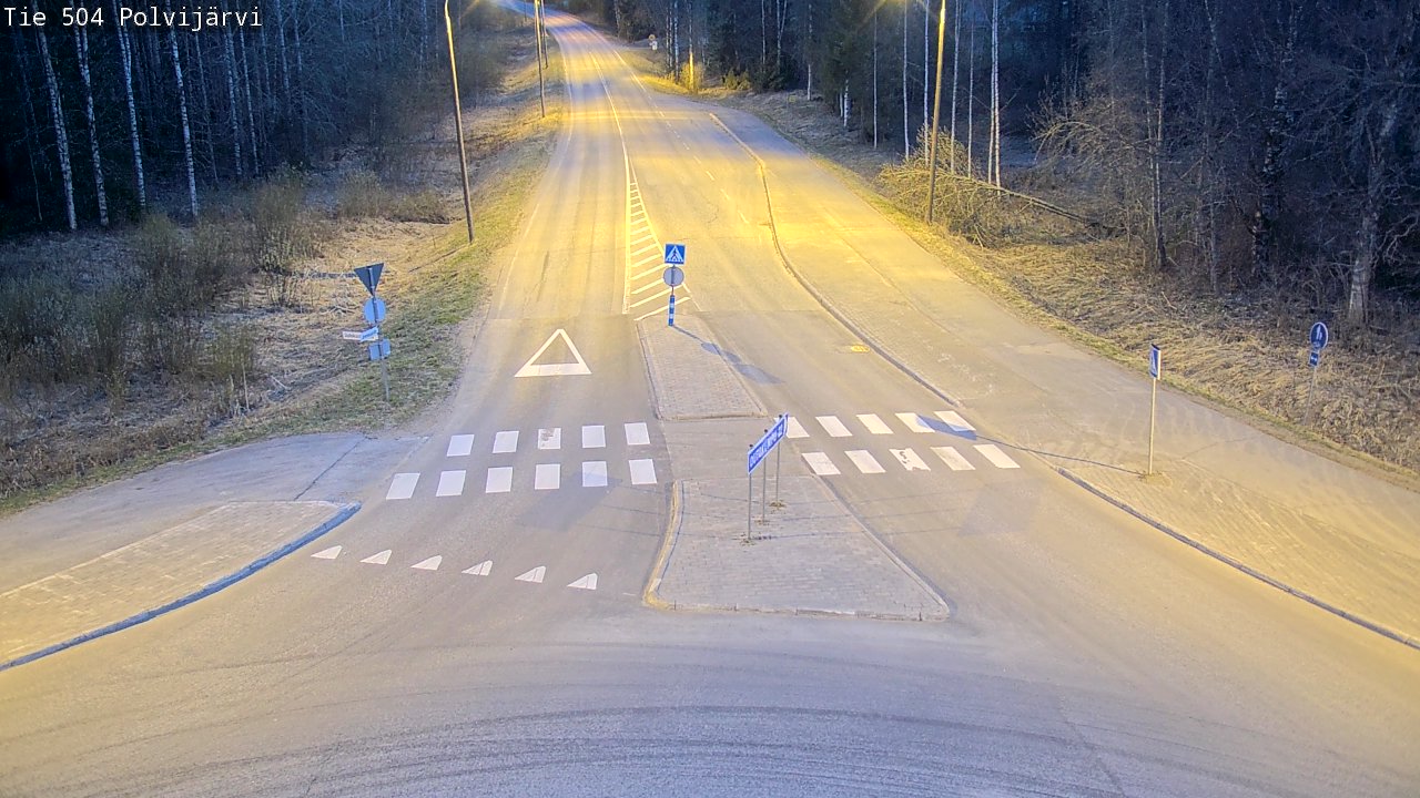 Weather Camera Image Väg 504 Polvijärvi, Polvijärvi, Pohjois-Karjala