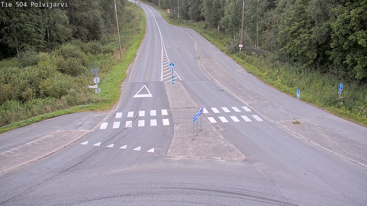 Weather Camera Image Väg 504 Polvijärvi, Polvijärvi, Pohjois-Karjala