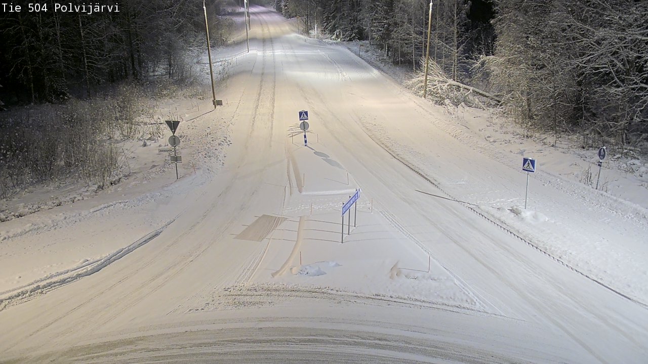 Kelikamerat Kuva Tie 504 Polvijärvi, Polvijärvi, Pohjois-Karjala