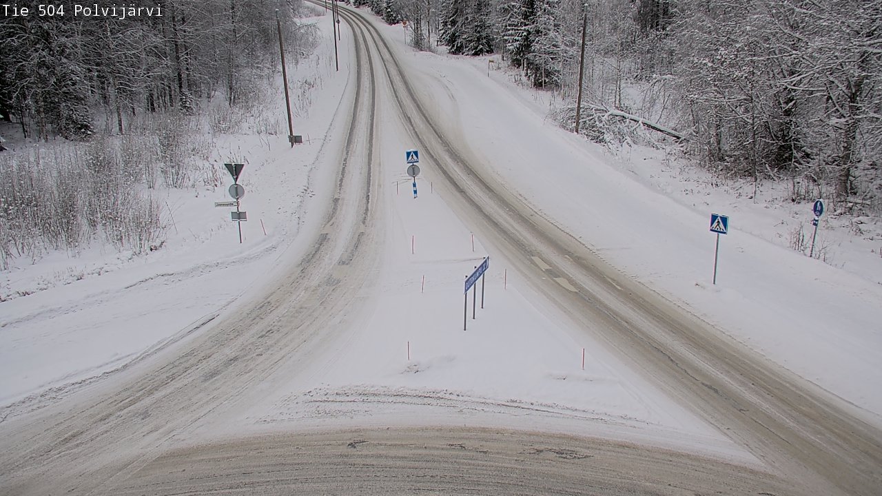 Weather Camera Image Road 504 Polvijärvi, Polvijärvi, Pohjois-Karjala