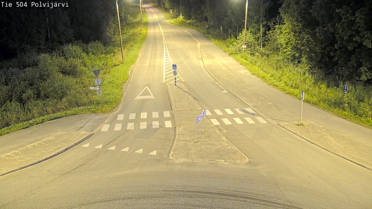 Weather Camera Image Väg 504 Polvijärvi, Polvijärvi, Pohjois-Karjala