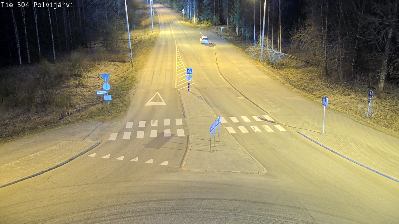 Weather Camera Image Väg 504 Polvijärvi, Polvijärvi, Pohjois-Karjala