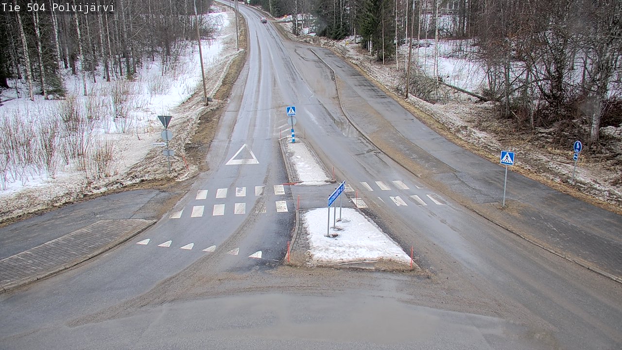 Weather Camera Image Väg 504 Polvijärvi, Polvijärvi, Pohjois-Karjala