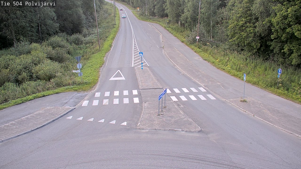 Weather Camera Image Väg 504 Polvijärvi, Polvijärvi, Pohjois-Karjala