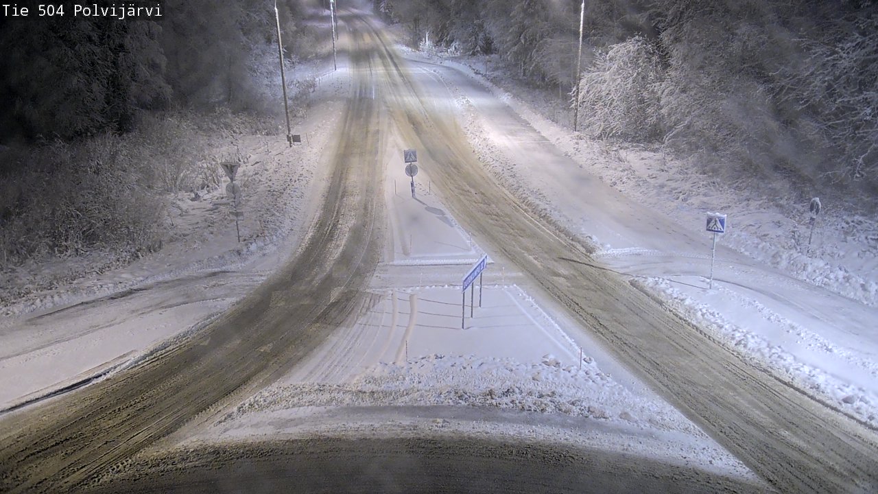 Weather Camera Image Väg 504 Polvijärvi, Polvijärvi, Pohjois-Karjala