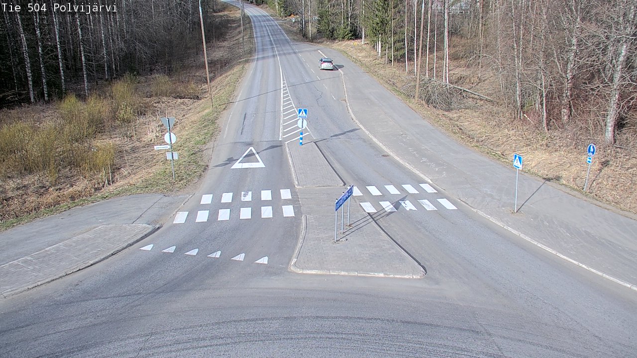 Weather Camera Image Väg 504 Polvijärvi, Polvijärvi, Pohjois-Karjala