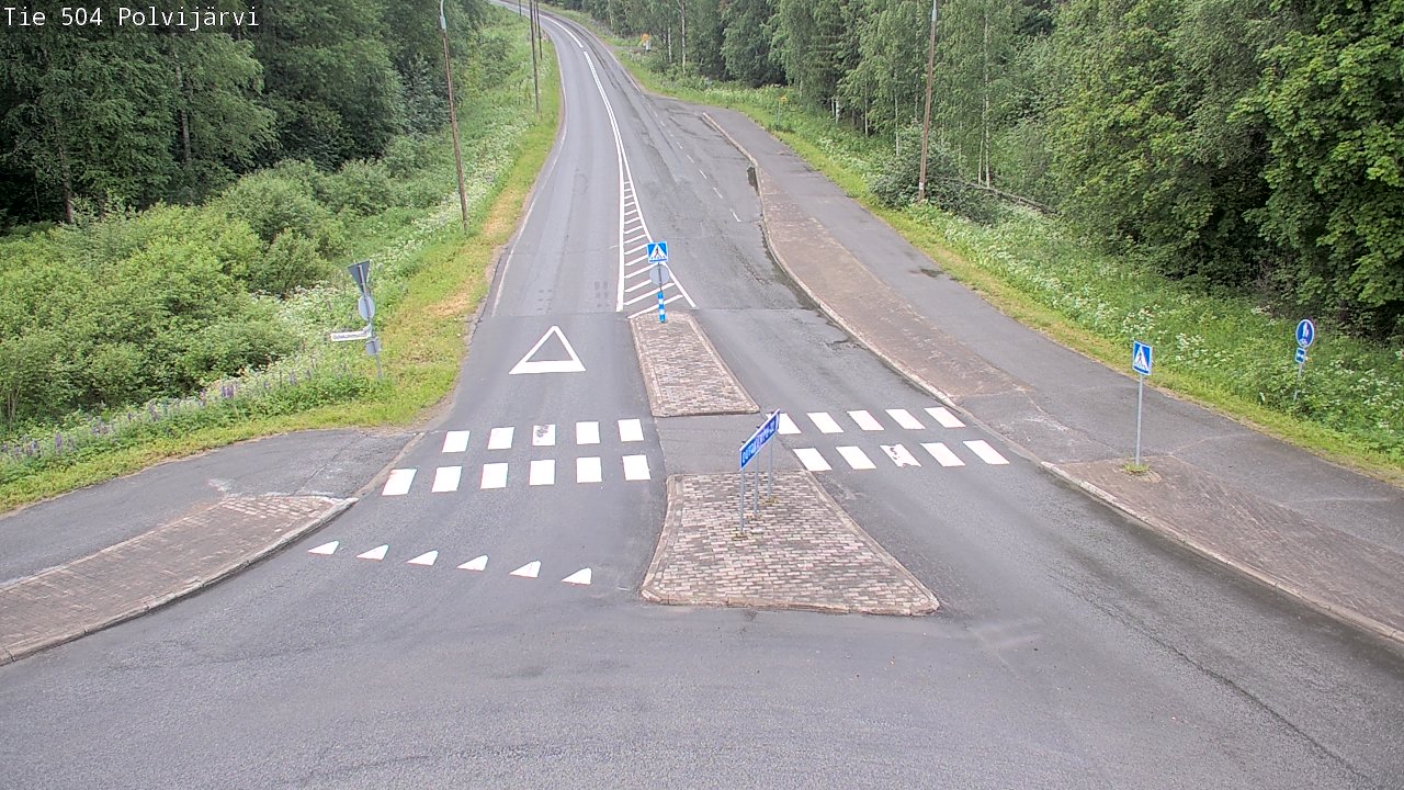 Weather Camera Image Road 504 Polvijärvi, Polvijärvi, Pohjois-Karjala
