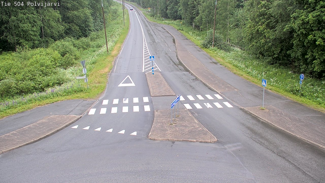 Weather Camera Image Road 504 Polvijärvi, Polvijärvi, Pohjois-Karjala