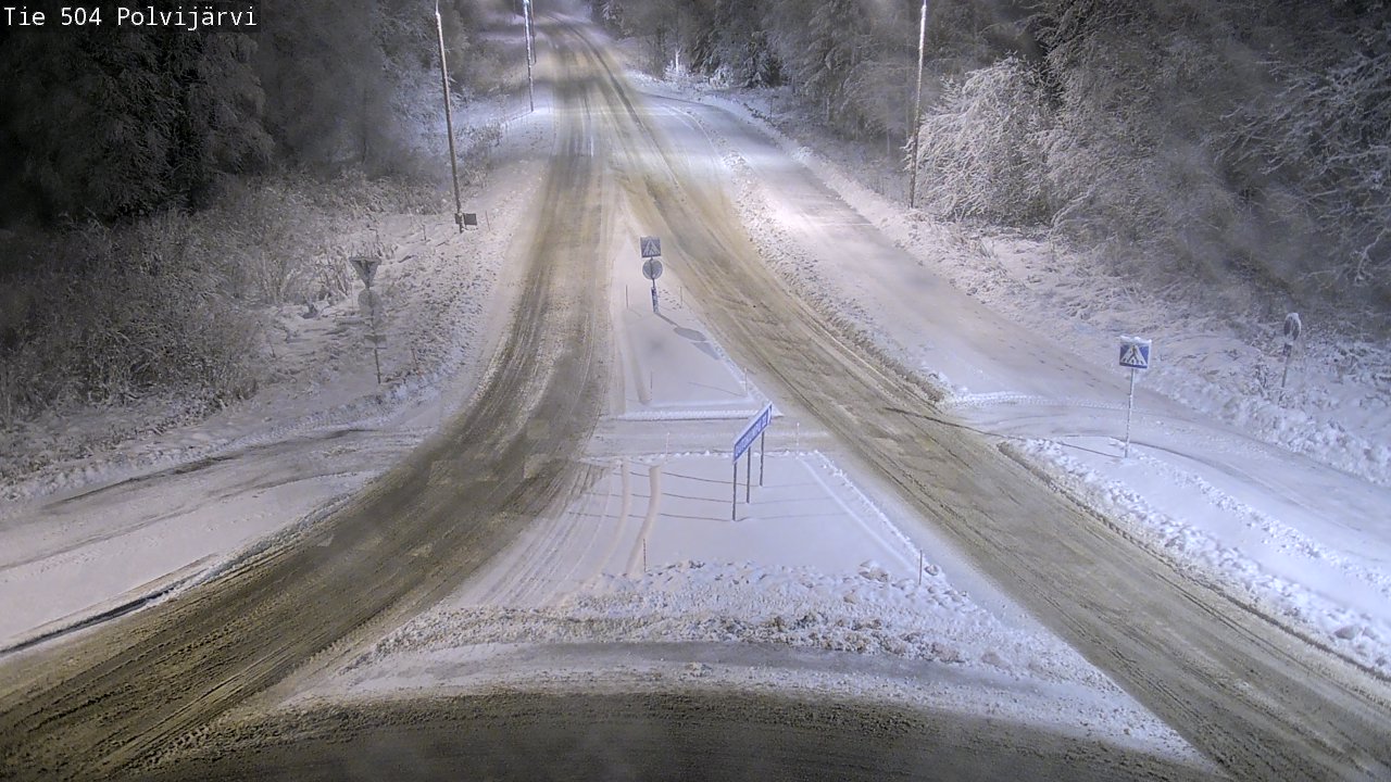 Weather Camera Image Väg 504 Polvijärvi, Polvijärvi, Pohjois-Karjala