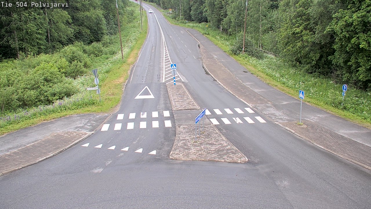 Weather Camera Image Road 504 Polvijärvi, Polvijärvi, Pohjois-Karjala