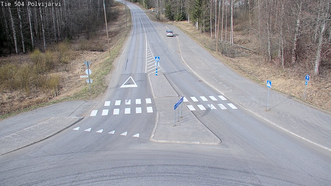 Weather Camera Image Väg 504 Polvijärvi, Polvijärvi, Pohjois-Karjala