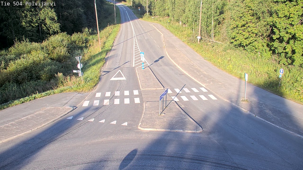 Weather Camera Image Väg 504 Polvijärvi, Polvijärvi, Pohjois-Karjala