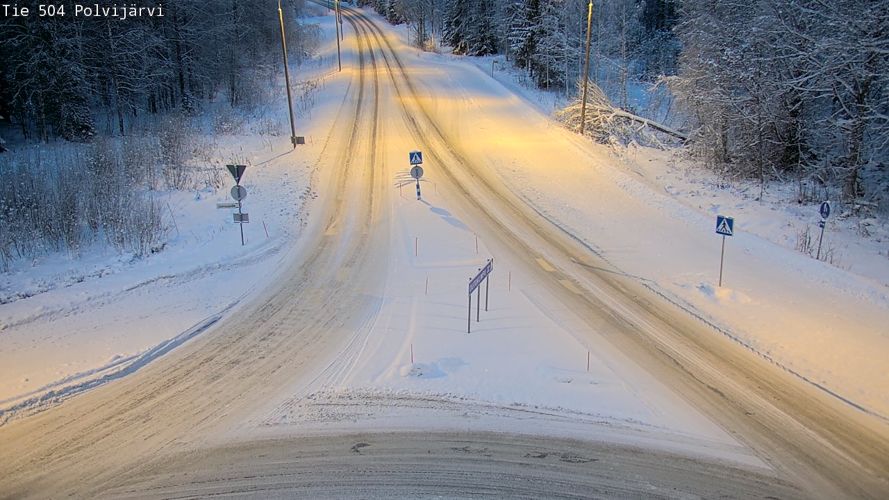 Kelikamerat Kuva Tie 504 Polvijärvi, Polvijärvi, Pohjois-Karjala