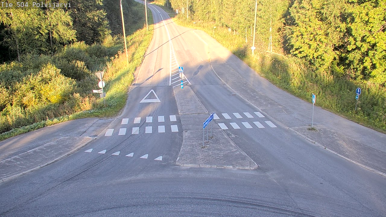 Weather Camera Image Väg 504 Polvijärvi, Polvijärvi, Pohjois-Karjala