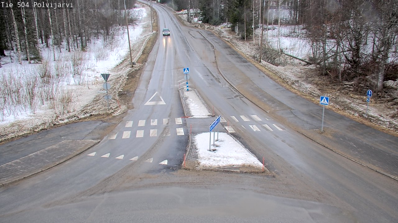 Weather Camera Image Väg 504 Polvijärvi, Polvijärvi, Pohjois-Karjala