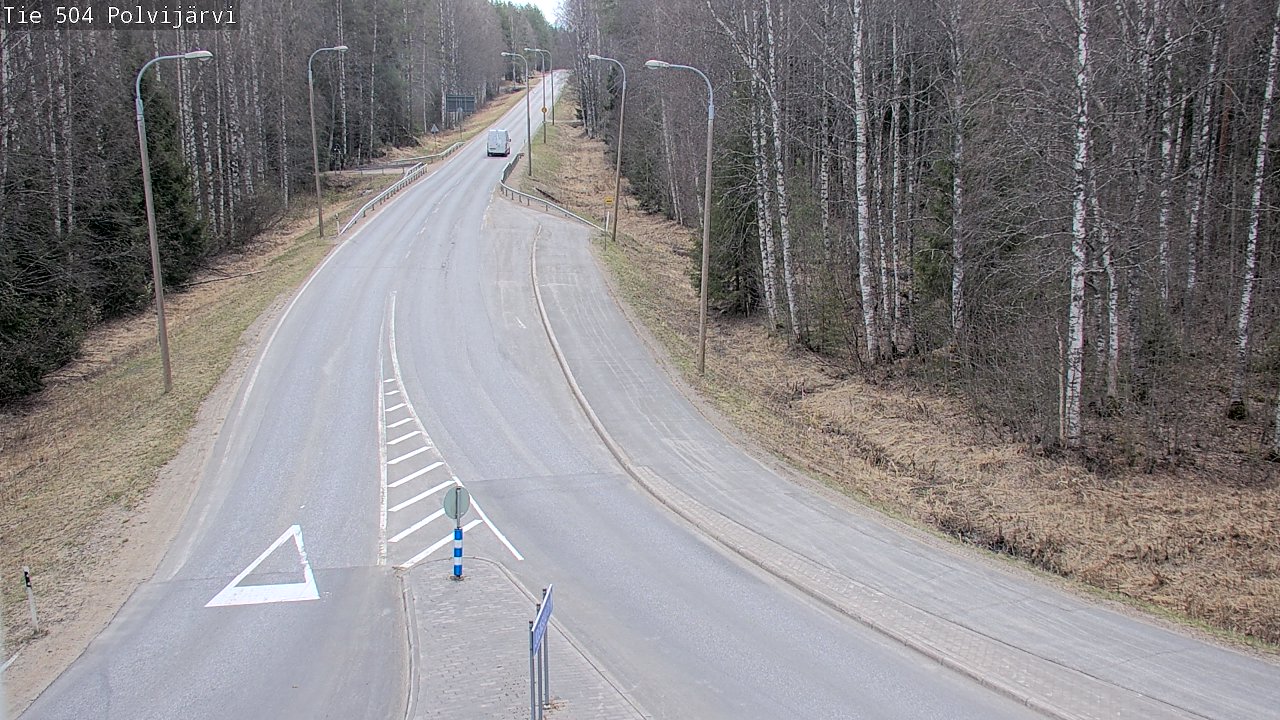 Weather Camera Image Väg 504 Polvijärvi, Polvijärvi, Pohjois-Karjala