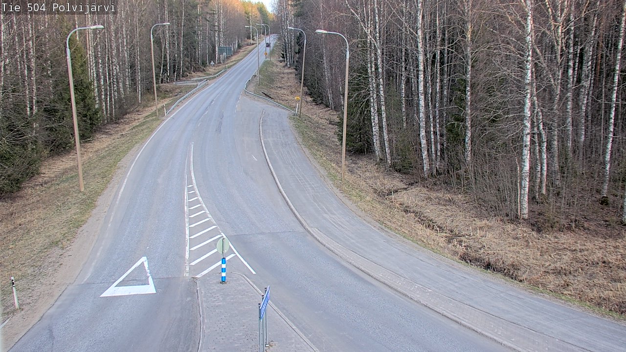 Weather Camera Image Väg 504 Polvijärvi, Polvijärvi, Pohjois-Karjala