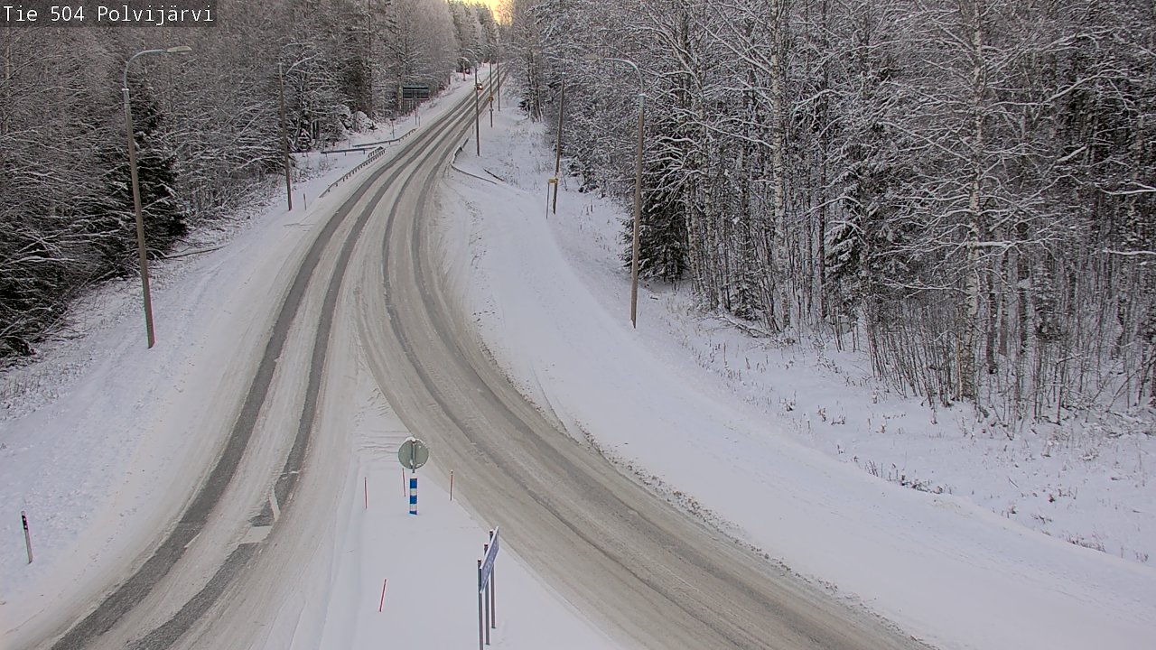 Weather Camera Image Road 504 Polvijärvi, Polvijärvi, Pohjois-Karjala