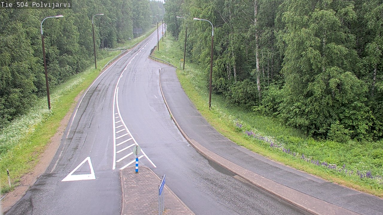 Weather Camera Image Väg 504 Polvijärvi, Polvijärvi, Pohjois-Karjala