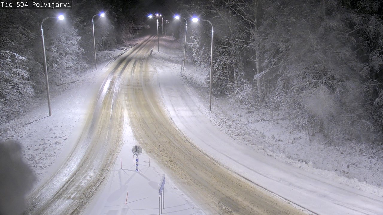 Weather Camera Image Väg 504 Polvijärvi, Polvijärvi, Pohjois-Karjala