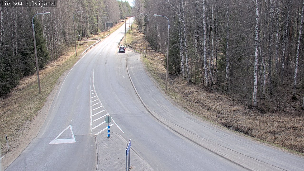 Weather Camera Image Väg 504 Polvijärvi, Polvijärvi, Pohjois-Karjala