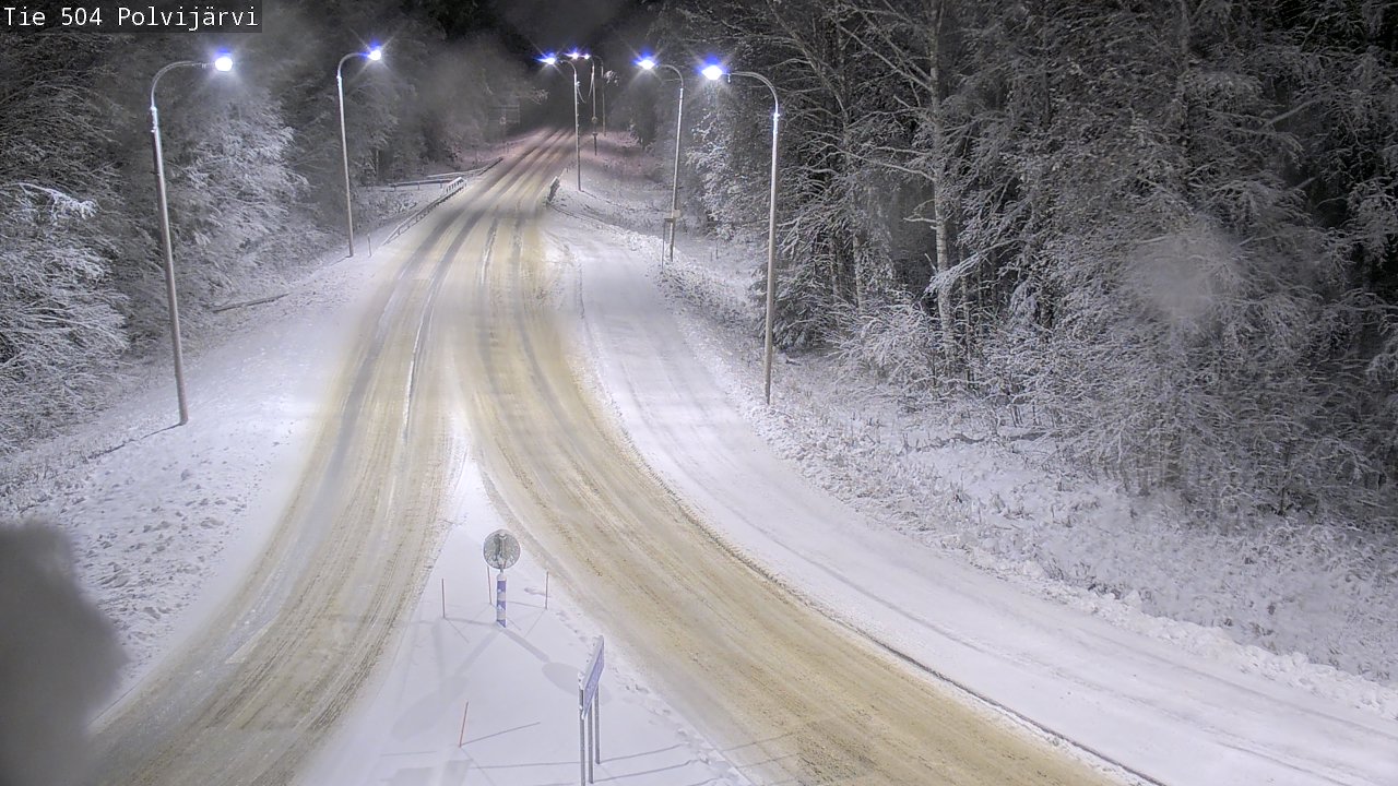 Weather Camera Image Väg 504 Polvijärvi, Polvijärvi, Pohjois-Karjala