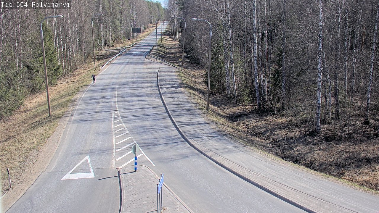Weather Camera Image Väg 504 Polvijärvi, Polvijärvi, Pohjois-Karjala