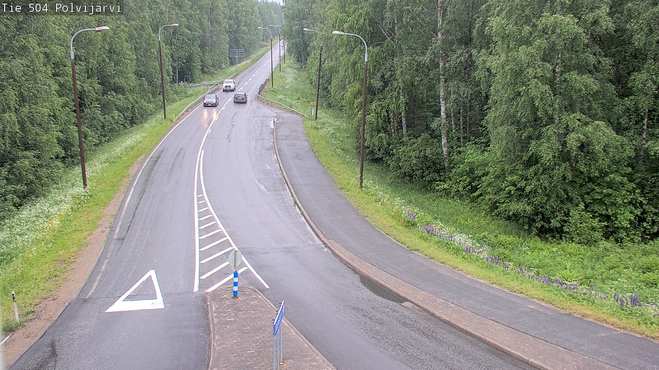 Weather Camera Image Väg 504 Polvijärvi, Polvijärvi, Pohjois-Karjala