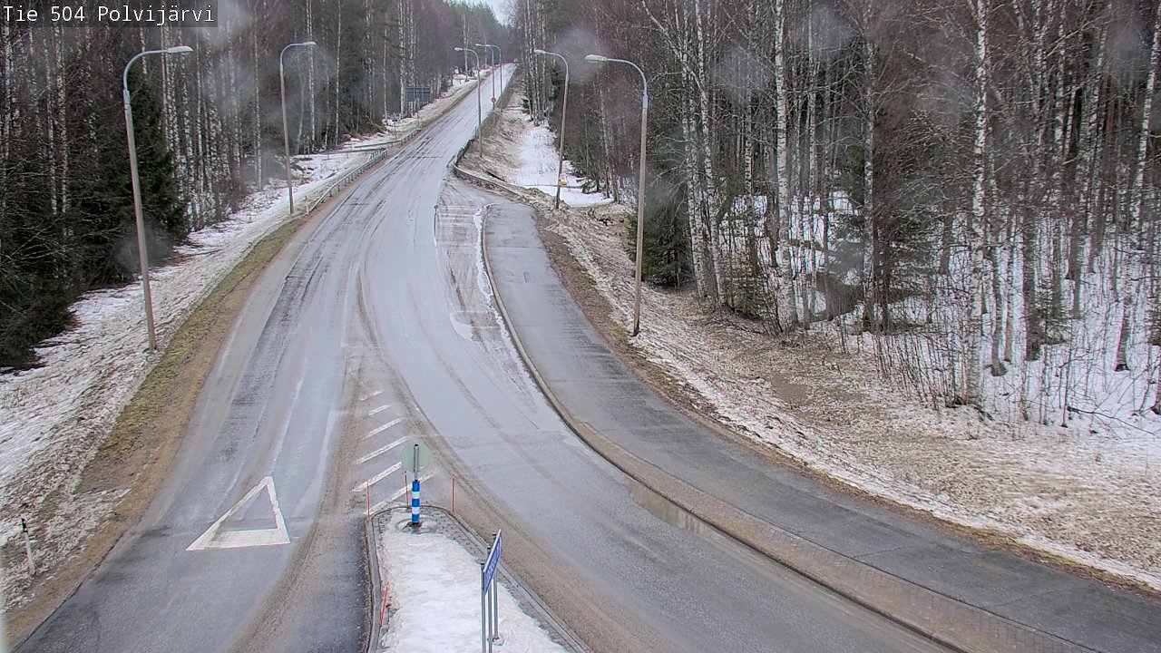 Weather Camera Image Väg 504 Polvijärvi, Polvijärvi, Pohjois-Karjala