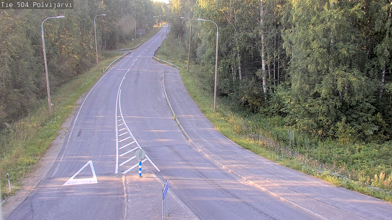 Weather Camera Image Road 504 Polvijärvi, Polvijärvi, Pohjois-Karjala