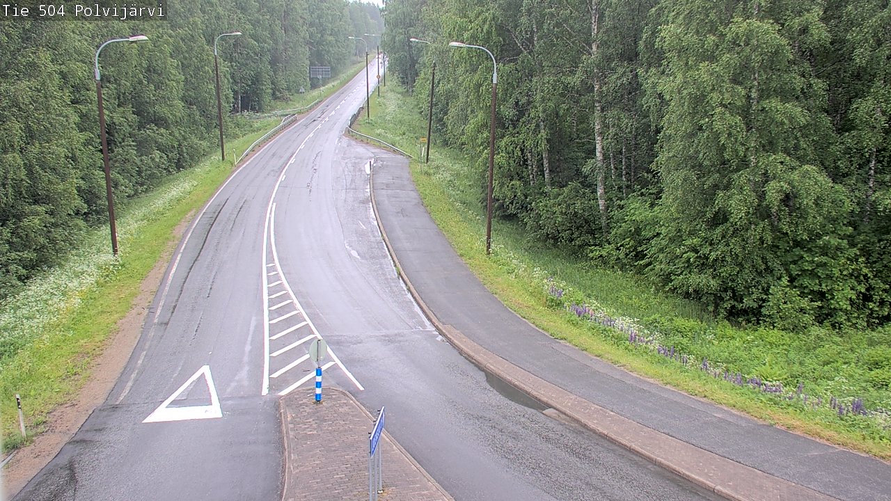 Weather Camera Image Väg 504 Polvijärvi, Polvijärvi, Pohjois-Karjala