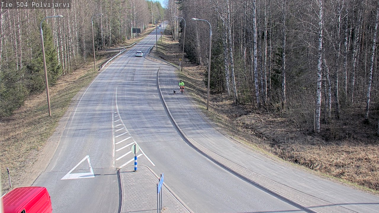 Weather Camera Image Väg 504 Polvijärvi, Polvijärvi, Pohjois-Karjala