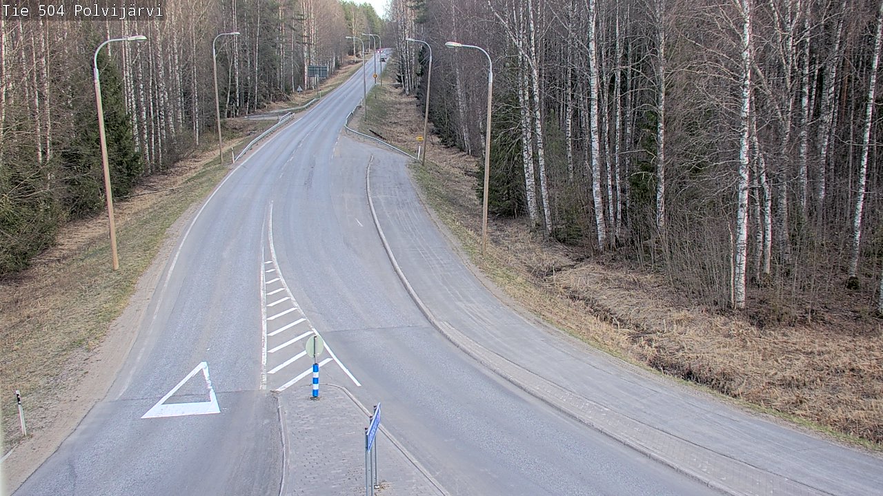 Weather Camera Image Väg 504 Polvijärvi, Polvijärvi, Pohjois-Karjala