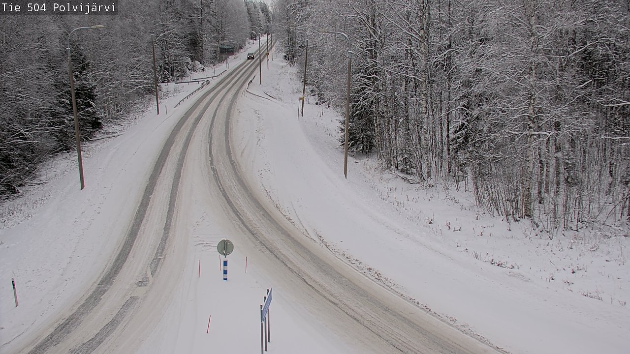 Weather Camera Image Road 504 Polvijärvi, Polvijärvi, Pohjois-Karjala